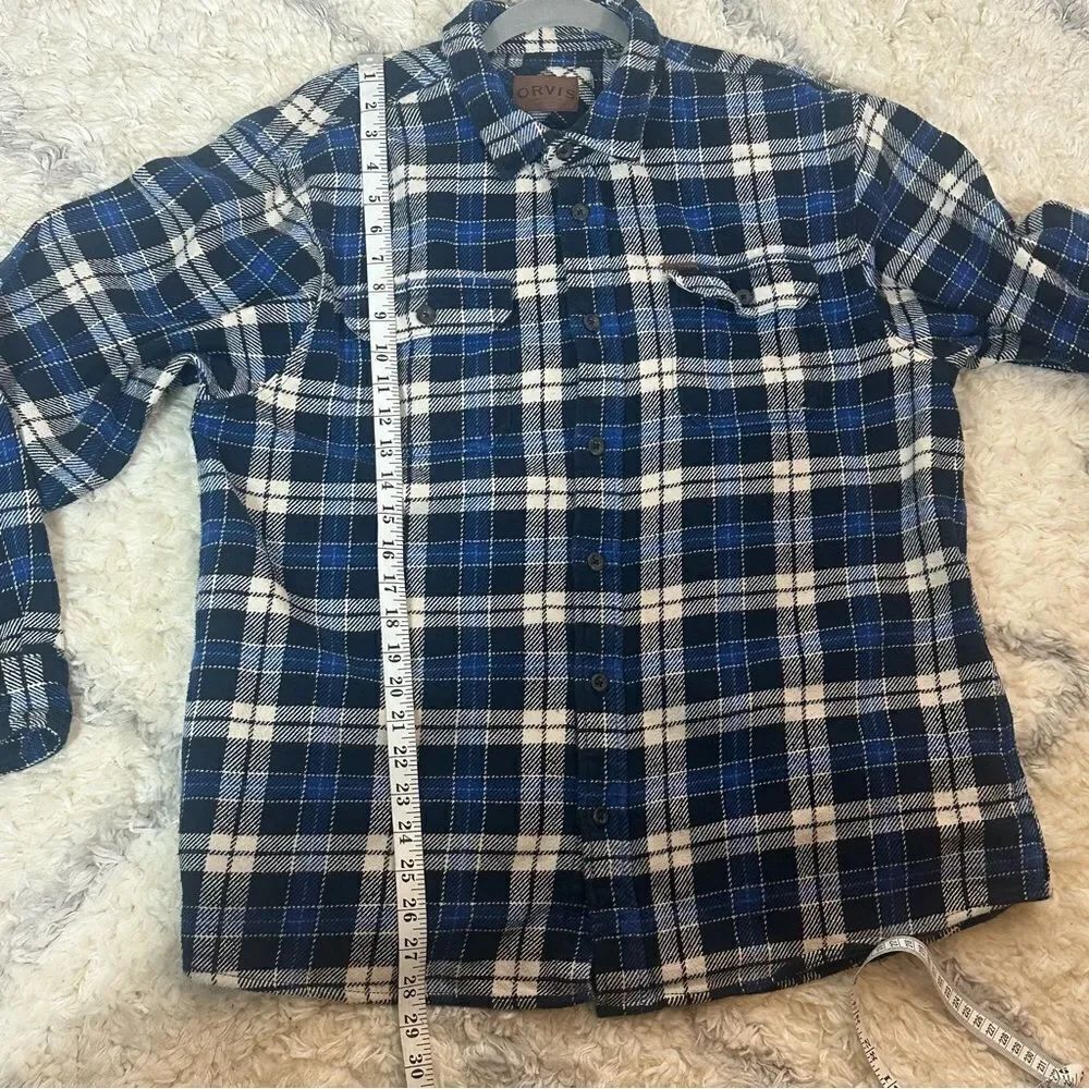 ORVIS FLANNEL CAMISOLA - Picture 12 of 12